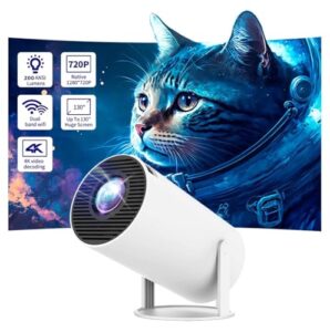 Mini Portable Projector HY300 PRO With WIFI & Bluetooth