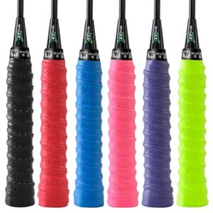 BAIHUALIN Whizz Badminton Tennis Racket Grip Tape Handle Wrap Anti Slip Squash Overgrip with Finishing Tape