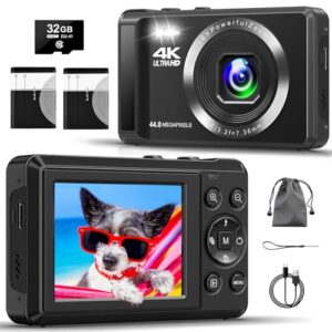 4K Digital Camera with 32GB SD Card