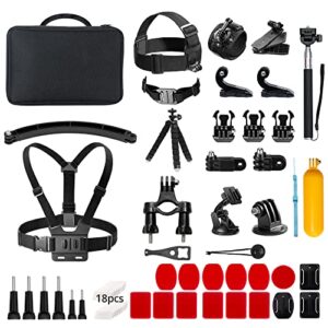 AKASO 60 in 1 Action Camera Accessory Kit with Collection Bag