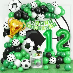 12th Birthday Football Balloons Arch