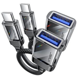 JSAUX USB C to USB Adaptor 2 Pack