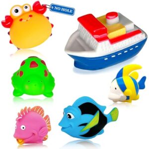 Bath Toys For 1 Year Old - Mould Free Bath Toys For Babies 6-12-18months Fish Bath Toys Kids Toddler Bathtub Tub Pool Water Pool Toys For 6 7 8 9 10 11 12 Months Old Boys Girls