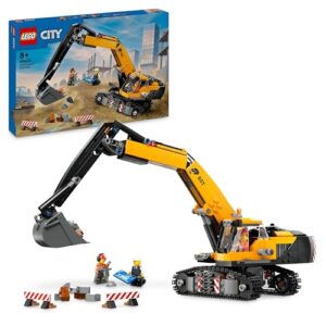 LEGO City Yellow Construction Excavator Toy Digger for 8 Plus Year Old Boys