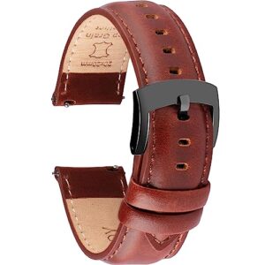 OTTOODY Quick Release Leather Watch Straps 18mm 19mm 20mm 21mm 22mm