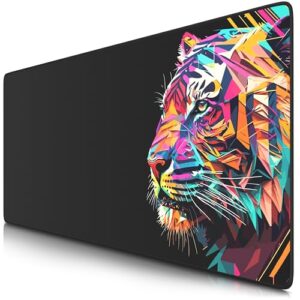 TITANWOLF - XXL Mouse Mat - Mouse Pad 900 x 400 x 3mm –Speed Gaming Mouse Pad - Extra Large - Table Mat Large Size - improved Precision and Speed – Design Colour Tige