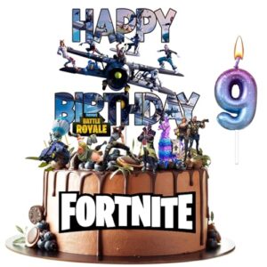 9th Video Game Happy Birthday Cake Topper