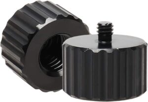 Grettz 2 Piece Tripod Thread Adapter 5/8" (Inches) - Female to 1/4" (Inches) - Male Screw Reducer/Adapter for Tripod