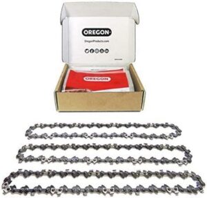 Oregon 3-Pack Chainsaw Chain for 14-Inch (35 cm) Bar -52 Drive Links – low-kickback chain fits Husqvarna