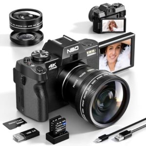 NBD 4K Digital Cameras for Photography - 48MP/60FPS Video Camera for Vlogging