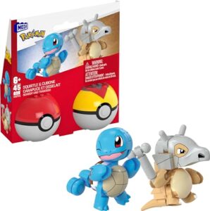 MEGA Pokémon Building Toys Set Squirtle & Cubone with 45 Pieces