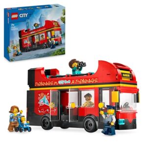 LEGO City Red Double-Decker Sightseeing Bus Toy