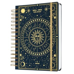 Grupo Erik Astral Diary 2024-2025 | Back To School 12 Months Academic Diary A5 Day To Page | August 2024 - July 2025 | Mid Year Diary 2024-2025 With Stickers | Cute Planne
