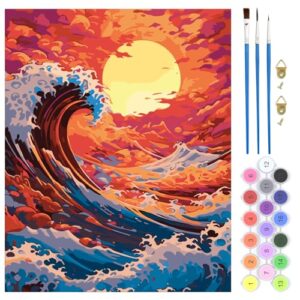 QENSPE Paint by Numbers Sea and Sun