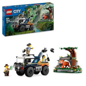 LEGO City Jungle Explorer Off-Road Truck Toy Building Set for 6 Plus Year Old Boys