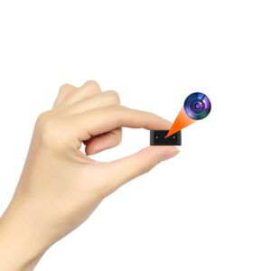 KUIYIXUE Mini Spy Camera Small Hidden Camera HD 1080P - Night Vision - No WiFi Required - Nanny Cam - Home/Office/Baby/Pet/Security Cameras