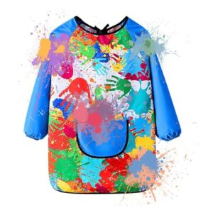 Feziwurs Art Smocks for Kids | Waterproof Children's Art Aprons | Long Sleeve Design Toddler Smock Apron for Writing