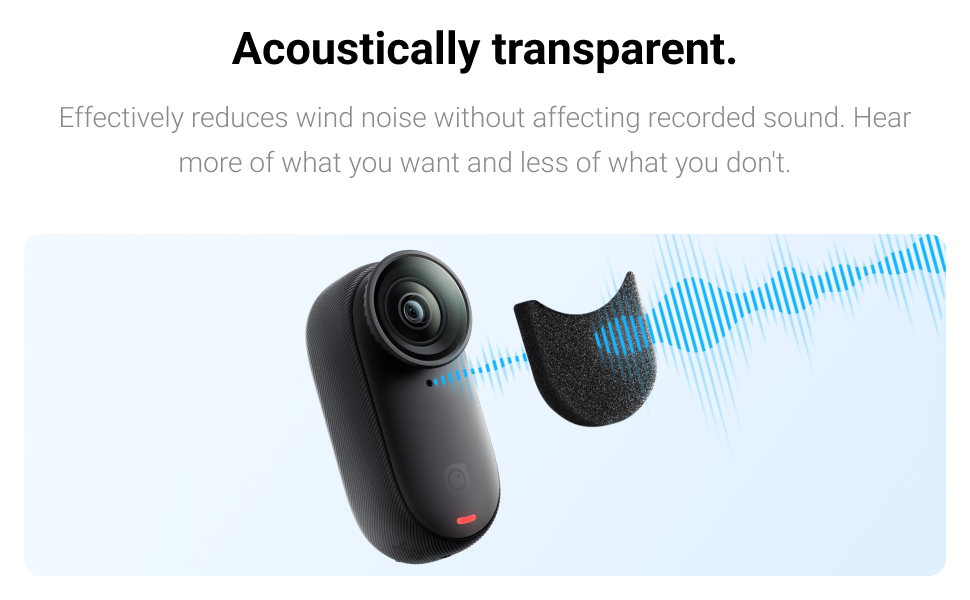 Insta360 GO 3/GO 3S Mic Wind Muff