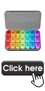 Pill organiser 3 times a day-Black case