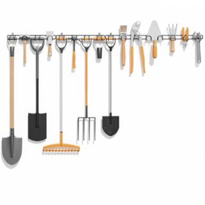 zacurter Garden Tool Storage Rack - Wall Mounted Shed Storage Solutions