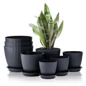 FORAGIFT 8 Pack Plant Pots Indoor