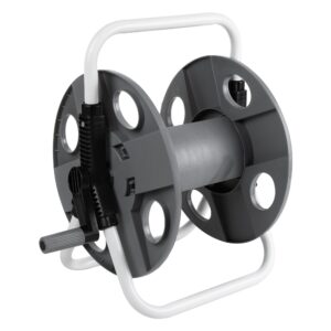 ASAB Garden Hose Reel Cart Freestanding Secure and Stable Hose Pipe Reel Space Saving Storage Easy to Assemble Lightweight and Sturdy Steel Pipe Frame Water Hose Pipe Reel Cart for Yard Patio