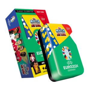 Topps Official Euro 2024 Match Attax - Mega Tin 2 - Next Gen - contains 44 EURO 2024 Match Attax cards plus 4 exclusive Next Gen Limited Edition cards!