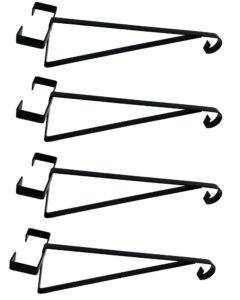 HowseHold Hanging Basket Brackets for Concrete Fence Posts [PACK OF 4]