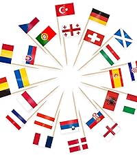 Euro 2024 Toothpick Flag