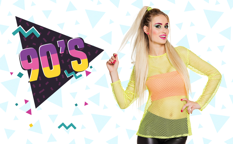 Boland 90's neon retro party items