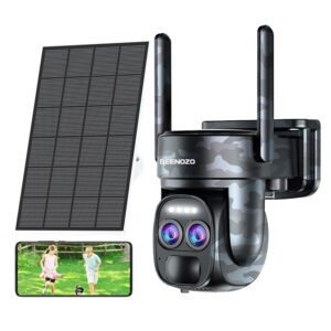 4K Wireless Outdoor WiFi Surveillance Camera with Dual Lens