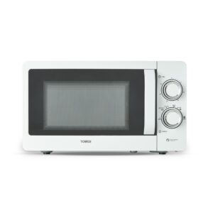 Tower T24042WHT Manual Microwave with Sleek Mirror Door