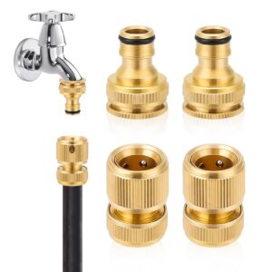 Sylken 4Pcs Brass Hose Fitting Set