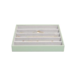 Stackers Sage Green Classic Medium Jewellery Box Necklace Laye