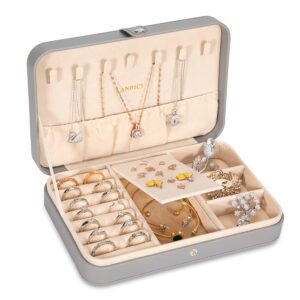 LANDICI Jewellery Box Small Jewellery Organiser for Women Girls