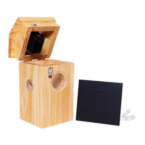 Solar-Powered Smart Bird Box with HD Camera - Weatherproof AI Bird Recognition Technology | Night Vision