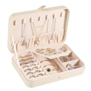 LANDICI Jewellery Box Small Jewellery Organiser for Women Girls