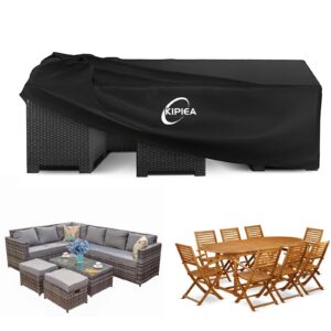 Kipiea Rattan Garden Furniture Covers Waterproof
