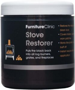 Furniture Clinic Stove Restorer - Restores The Natural Matt Black Colour on Log Burners