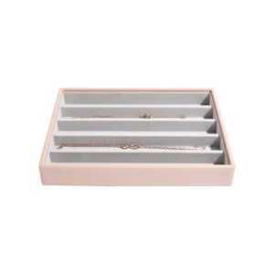Stackers Blush Pink Classic Medium Jewellery Box Necklace Laye