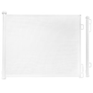 Rainberg Mesh Retractable Stair Gate for Babies and Pets - 150/180cm Extra-Wide Opening & 80cm Tall