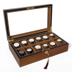 Uten Wood Watch Box with 12 Slots