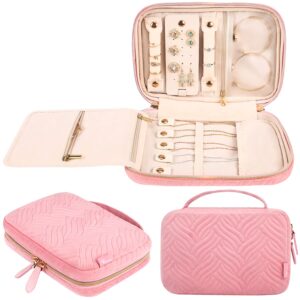 Voova Travel Jewellery Organiser Roll Foldable Jewelry Case for Women Girl