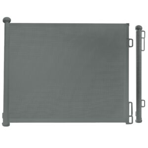 Rainberg Mesh Retractable Stair Gate for Babies and Pets - 150/180cm Extra-Wide Opening & 80cm Tall