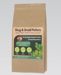 CaplinTec Slug & Snail Deterrent Pellets | Natural and Wildlife Friendly | Suitable for Organic Growers | Chemical-Free Garden Protection | Safe for Pets and Children | Long-Lasting (500g)