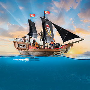A+ 71530 PLAYMOBIL Pirates: Large Pirate Ship