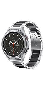 samsung galaxy watch 4 5 bracelet strap silver black