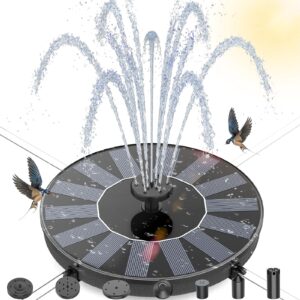 AMZtime Solar Water Fountain for Bird Bath