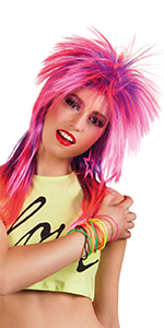 Boland 90's wig Kimberly pink
