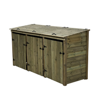 T and G wheelie bin storage unit